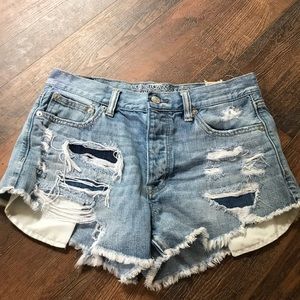 American Eagle Hi-Rise Festival Jean Shorts